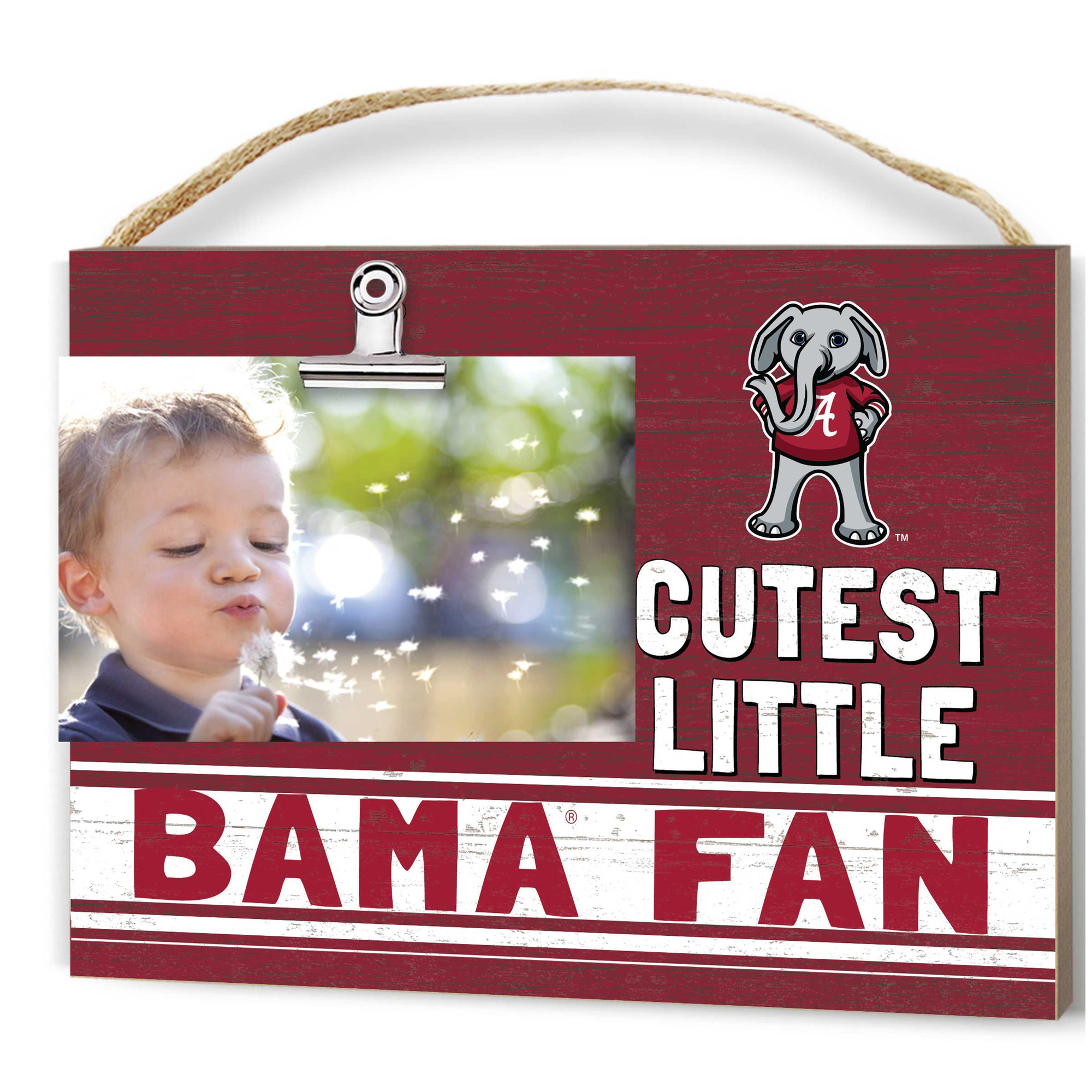 Alabama Crimson Tide 8'' x 10'' Cutest Little Team Logo Clip Photo Frame