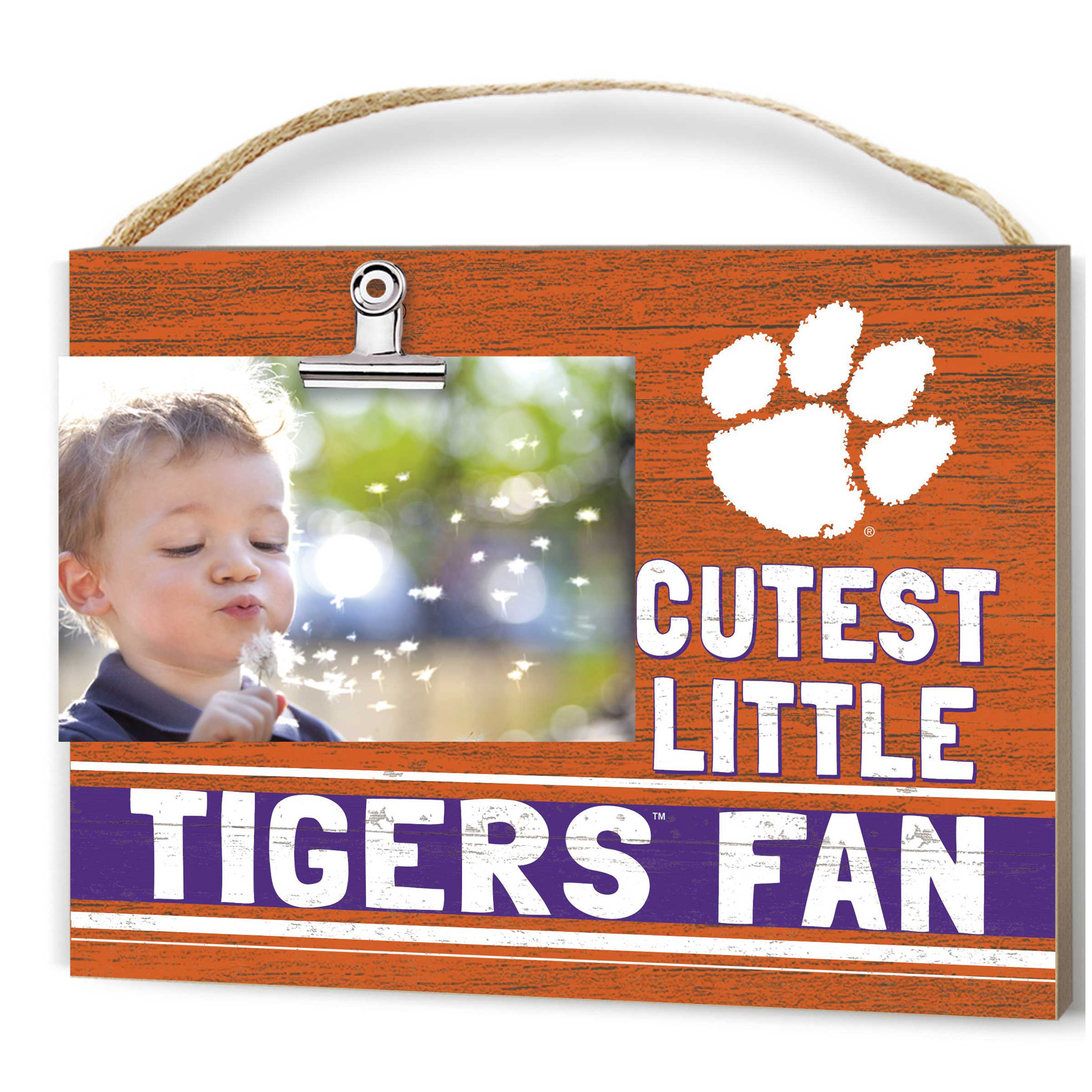 Clemson Tigers 8'' x 10'' Cutest Little Team Logo Clip Photo Frame