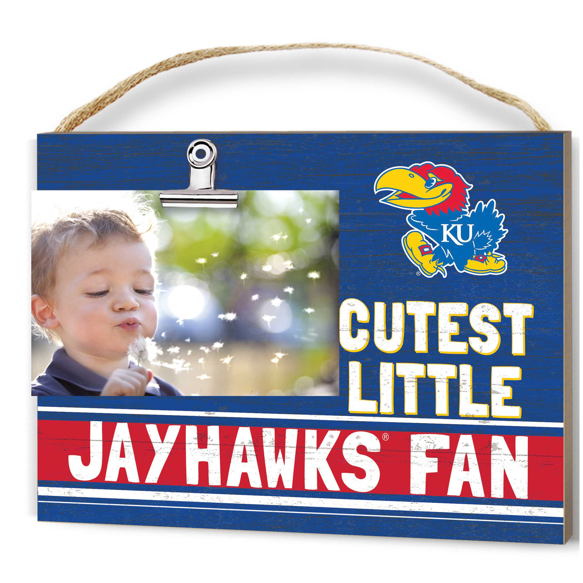 Kansas Jayhawks 8'' x 10'' Cutest Little Team Logo Clip Photo Frame