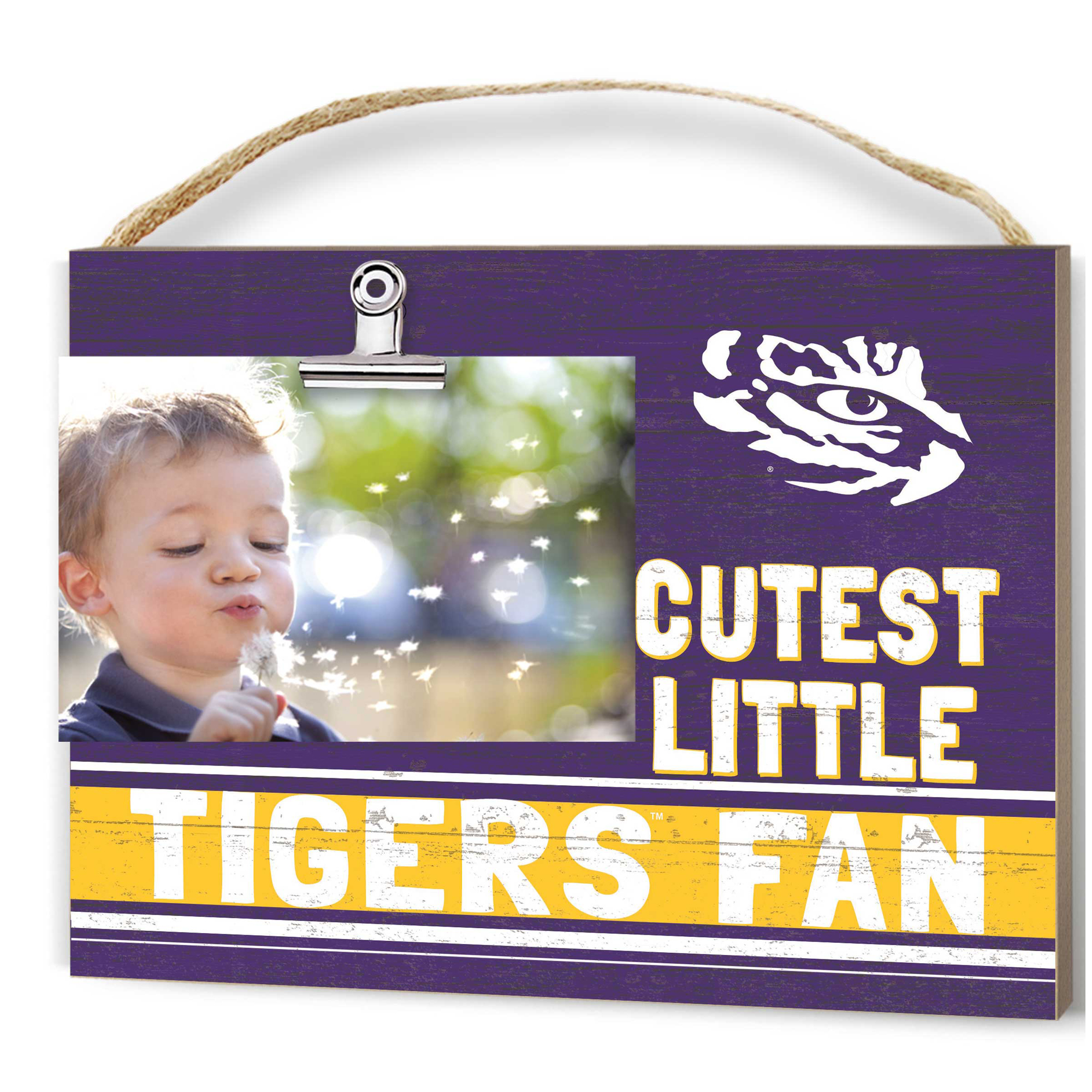 LSU Tigers 8'' x 10'' Cutest Little Team Logo Clip Photo Frame