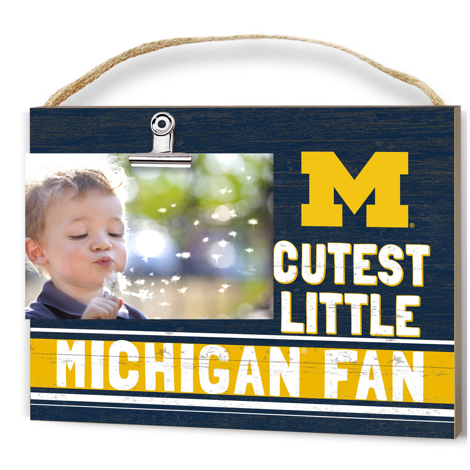 Michigan Wolverines 8'' x 10'' Cutest Little Team Logo Clip Photo Frame