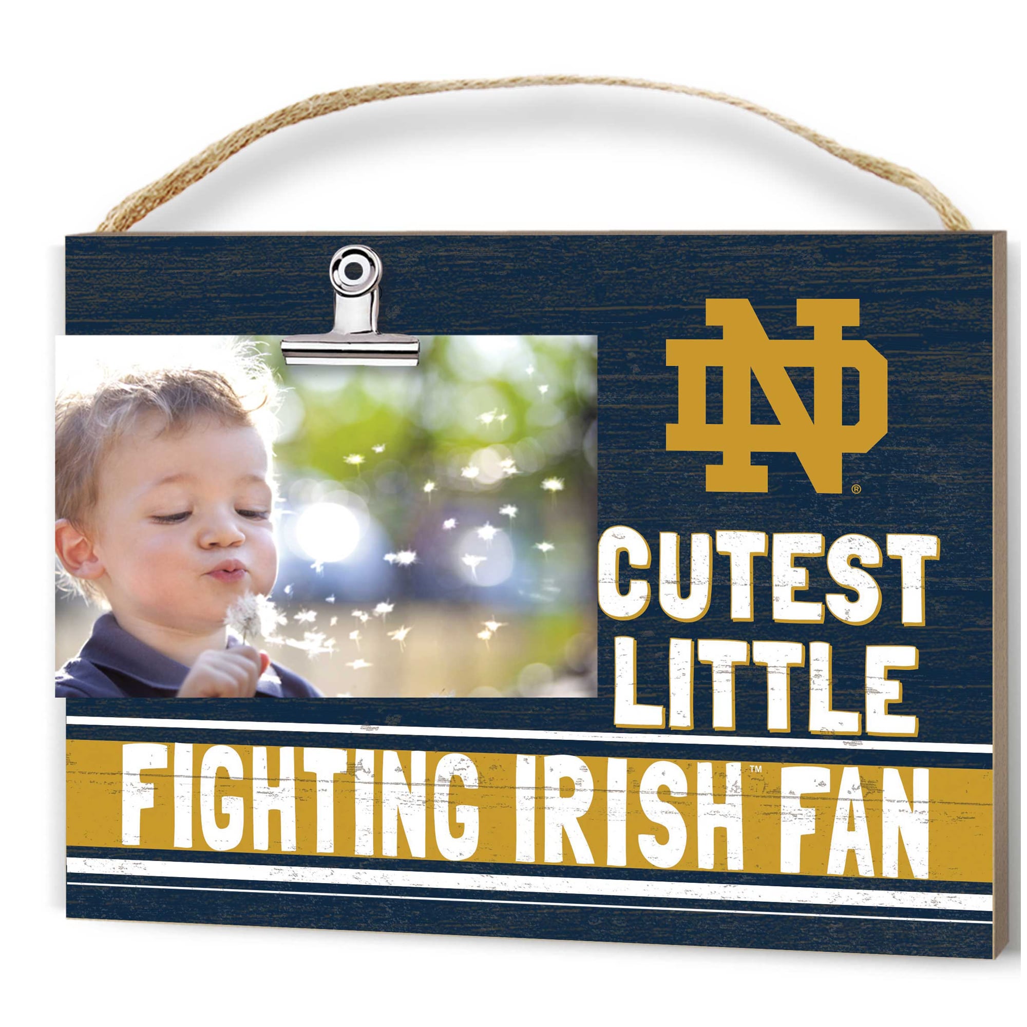 Notre Dame Fighting Irish 8'' x 10'' Cutest Little Team Logo Clip Photo Frame