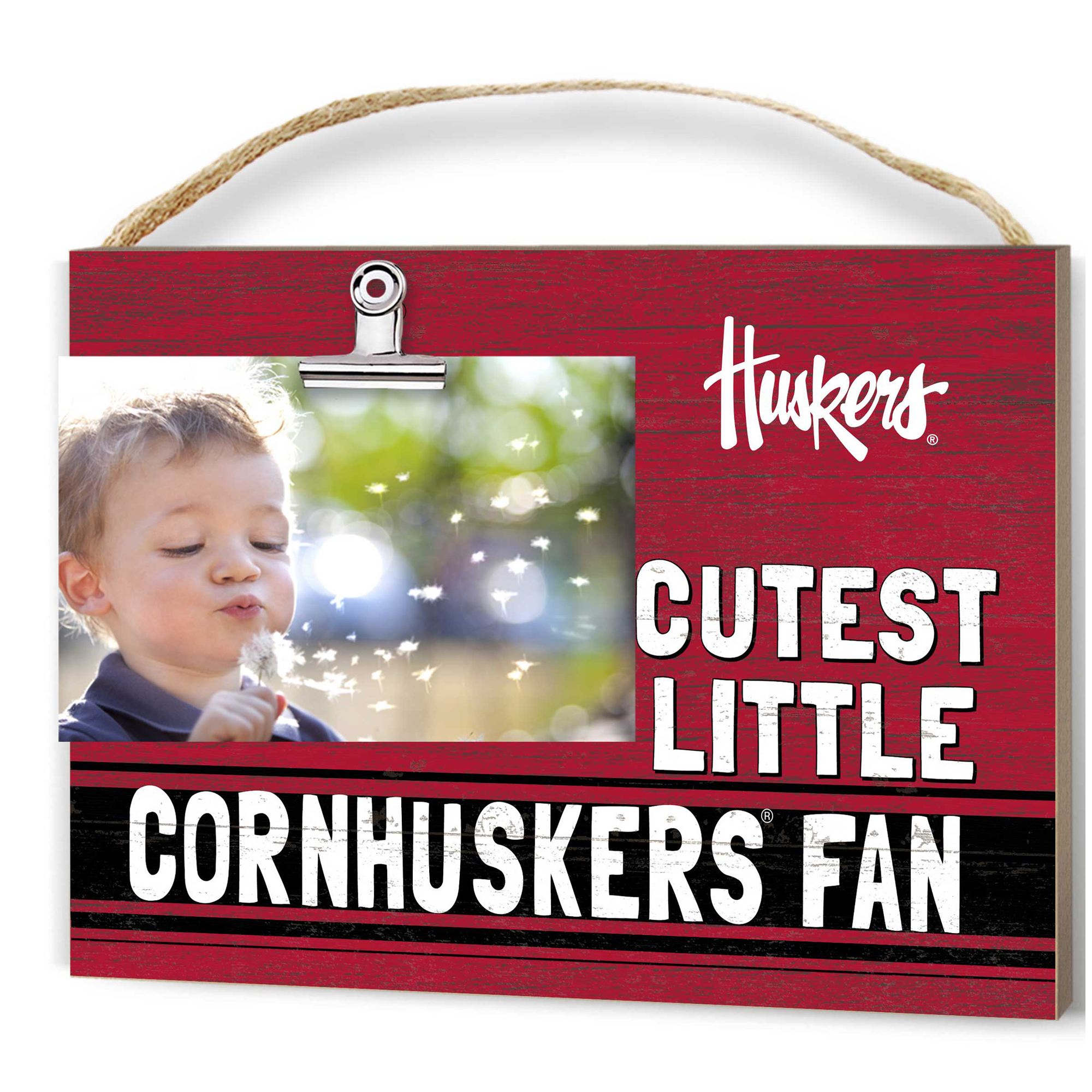 Nebraska Huskers 8'' x 10'' Cutest Little Team Logo Clip Photo Frame