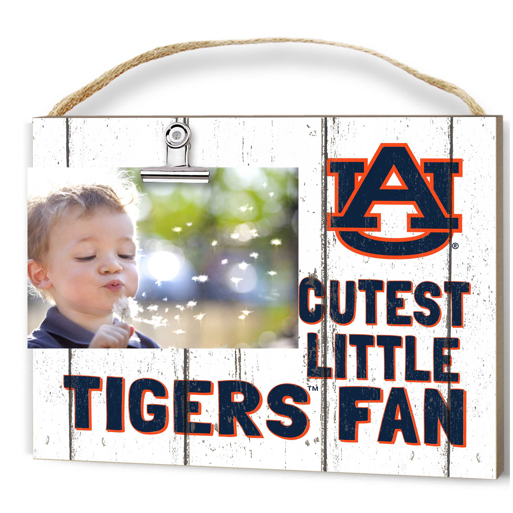 Auburn Tigers 8'' x 10'' Cutest Little Weathered Logo Clip Photo Frame