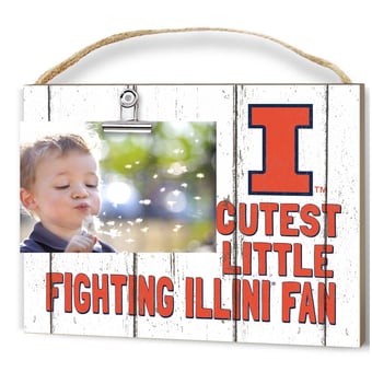 Illinois Fighting Illini 8'' x 10'' Cutest Little Weathered Logo Clip Photo Frame
