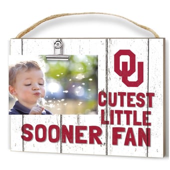 Oklahoma Sooners 8'' x 10'' Cutest Little Weathered Logo Clip Photo Frame