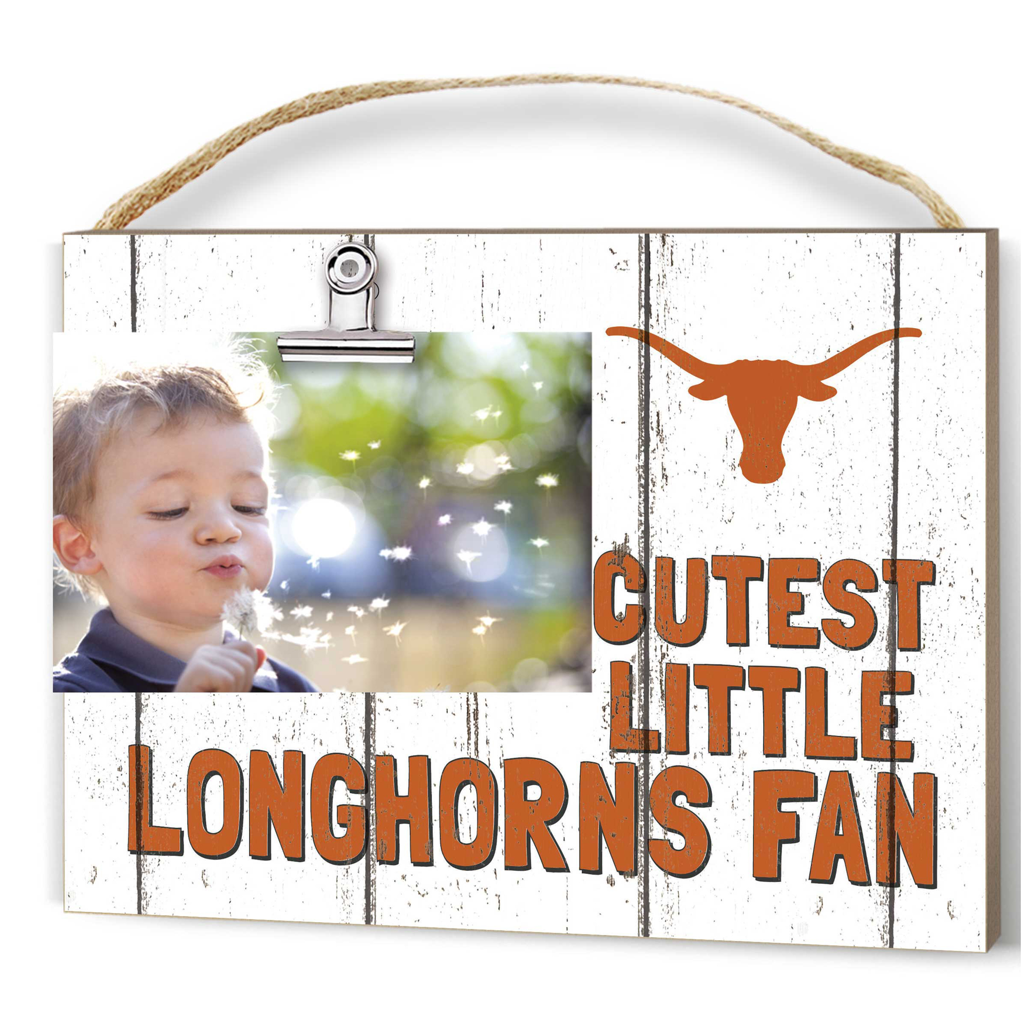 Texas Longhorns 8'' x 10'' Cutest Little Weathered Logo Clip Photo Frame