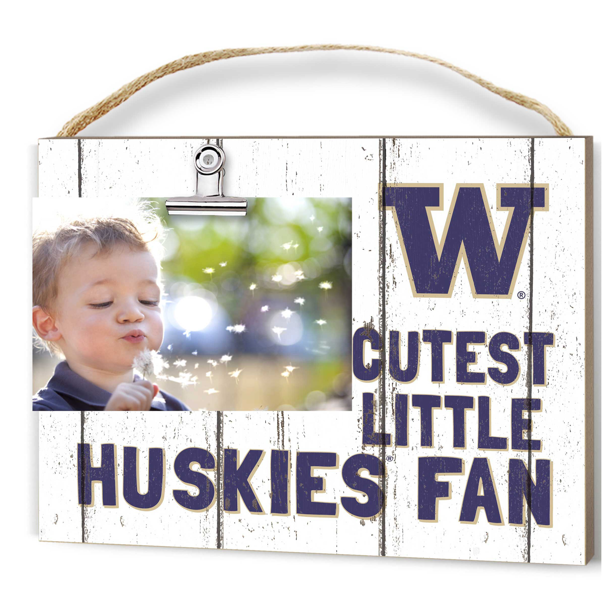 Washington Huskies 8'' x 10'' Cutest Little Weathered Logo Clip Photo Frame