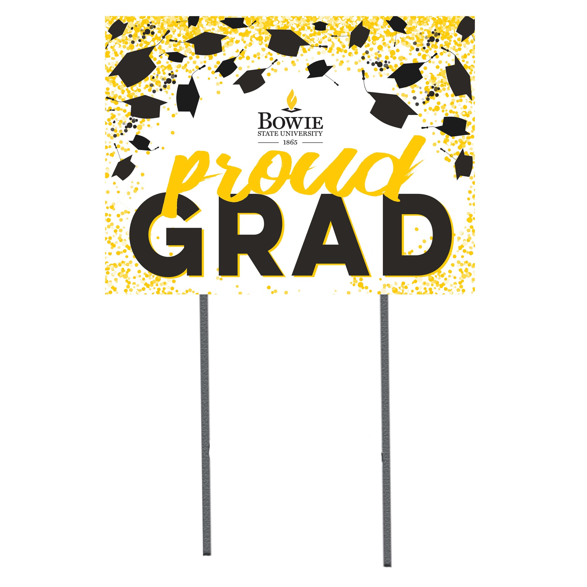 Bowie State Bulldogs 18'' x 24'' Grad Yard Sign