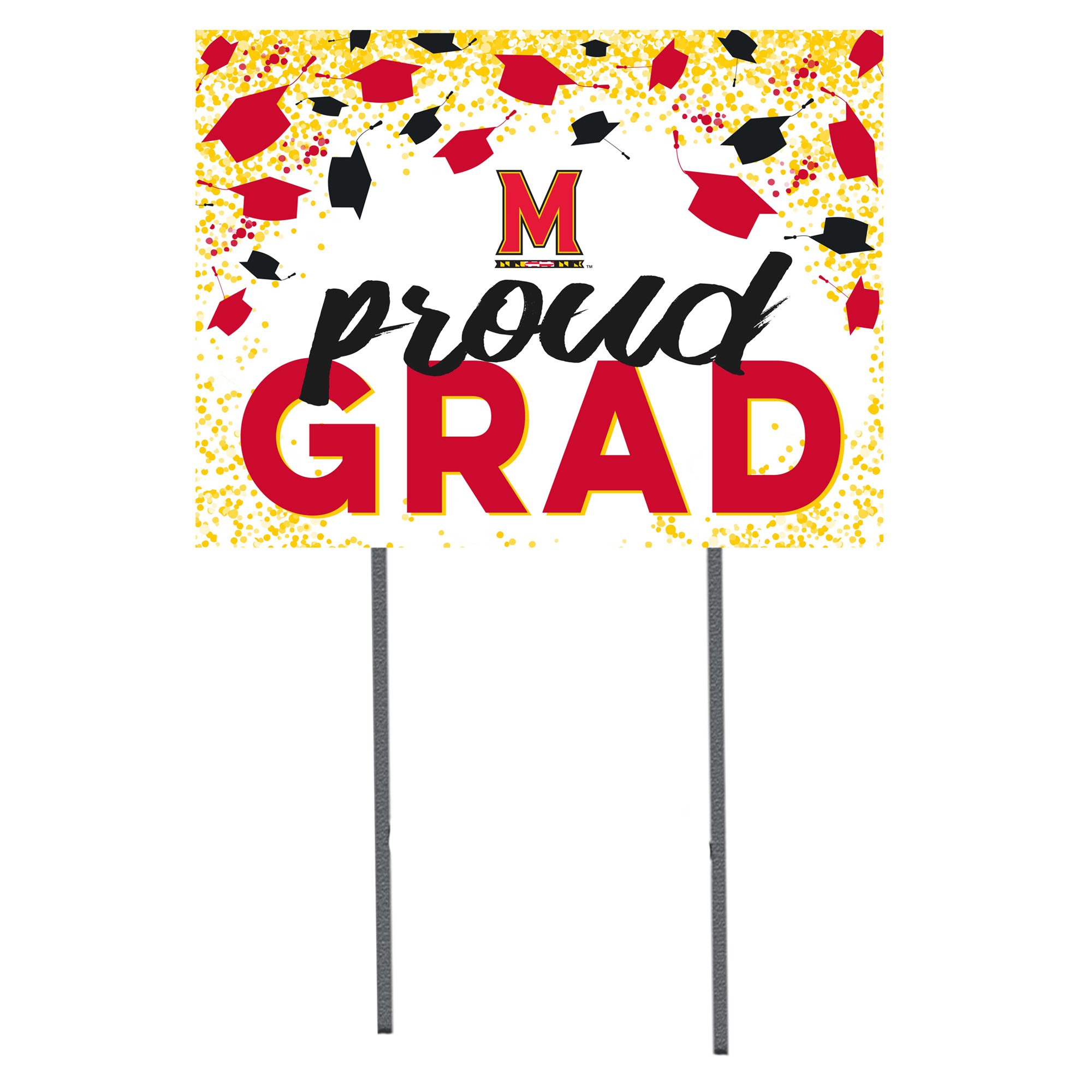 Maryland Terrapins 18'' x 24'' Grad Yard Sign