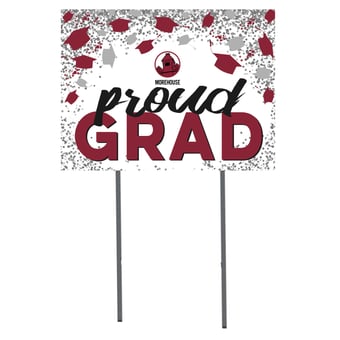 Morehouse Maroon Tigers 18'' x 24'' Grad Yard Sign