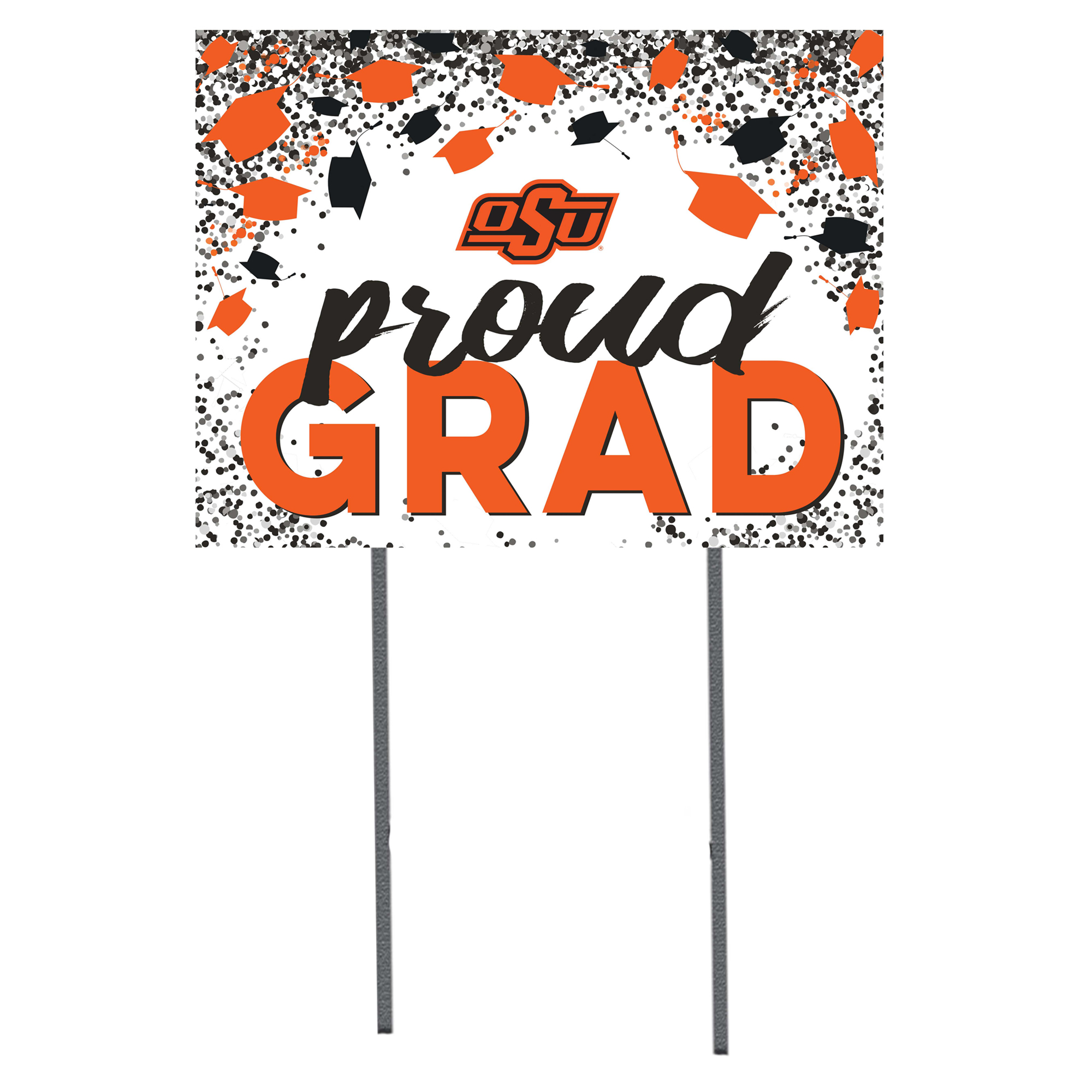 Oklahoma State Cowboys 18'' x 24'' Grad Yard Sign