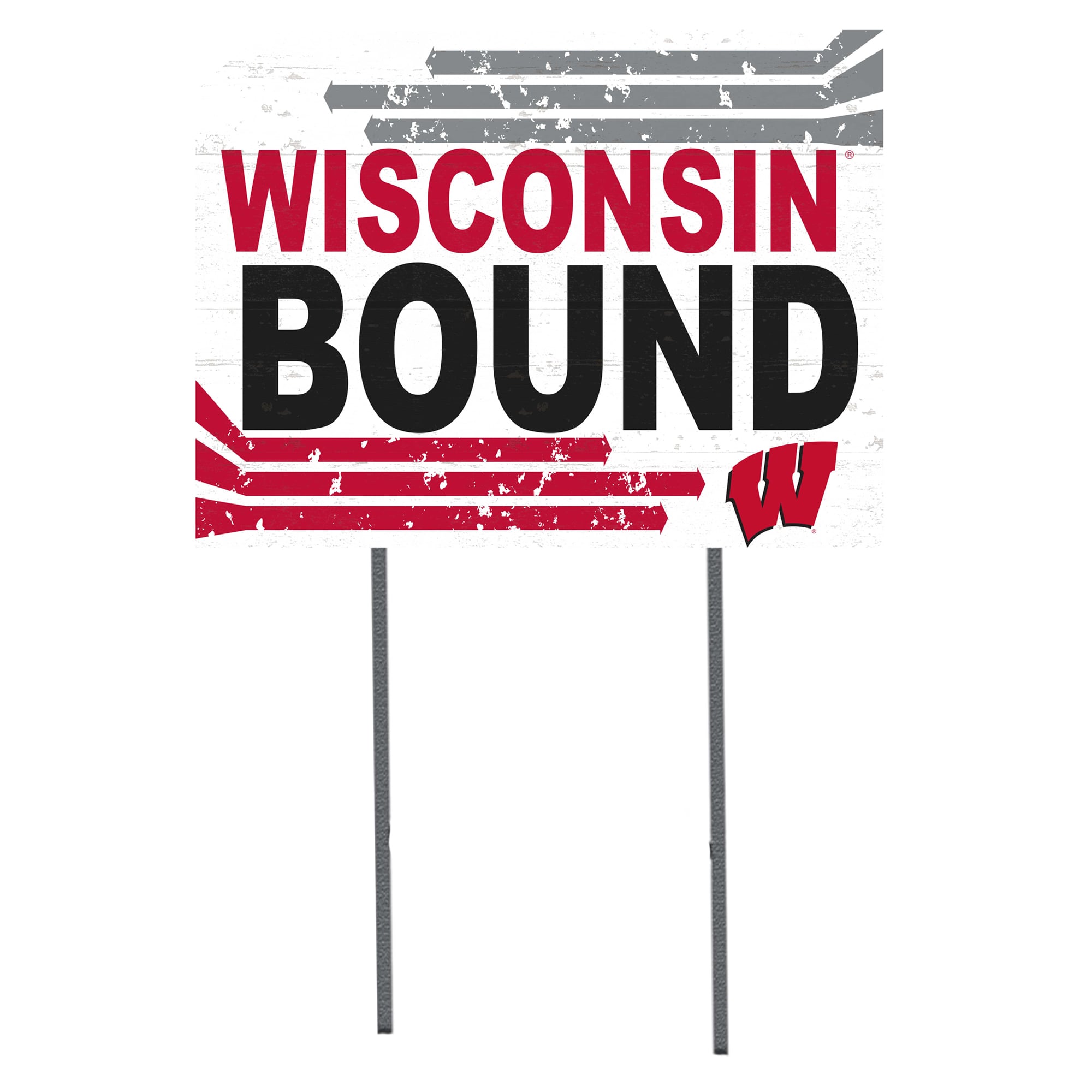 Wisconsin Badgers 18'' x 24'' Bound Yard Sign