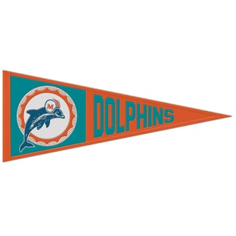 WinCraft Miami Dolphins 13" x 32" Retro Logo Pennant