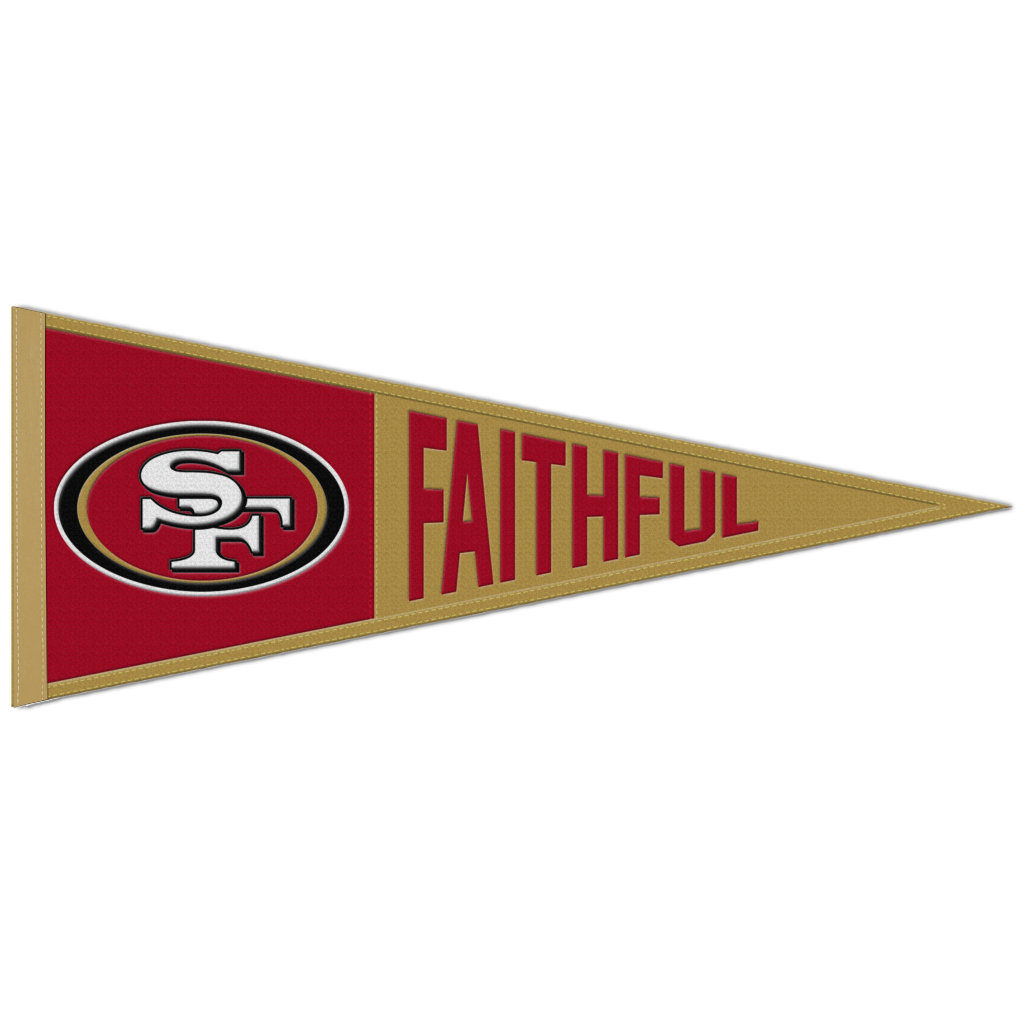 WinCraft San Francisco 49ers 13" x 32" Slogan Pennant