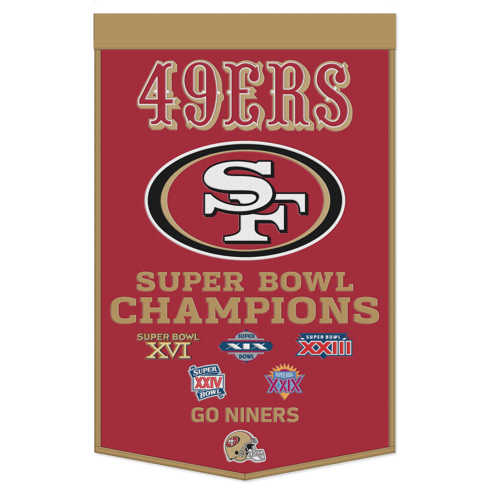 WinCraft San Francisco 49ers 24" x 38" Championship Banner