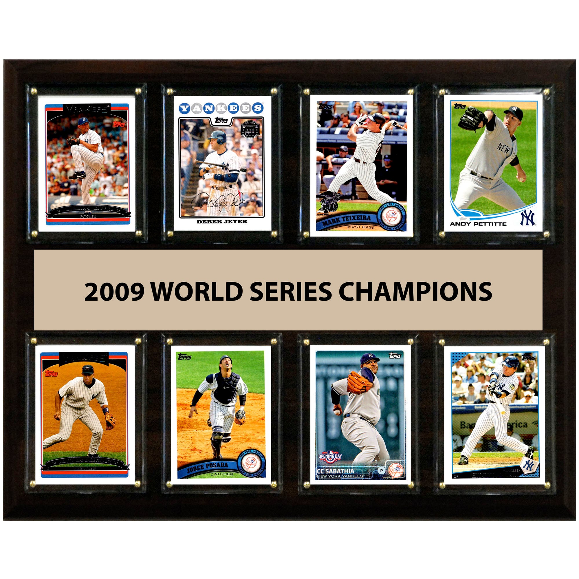 New York Yankees 2009 World Series Champions 12'' x 15'' Team Plaque