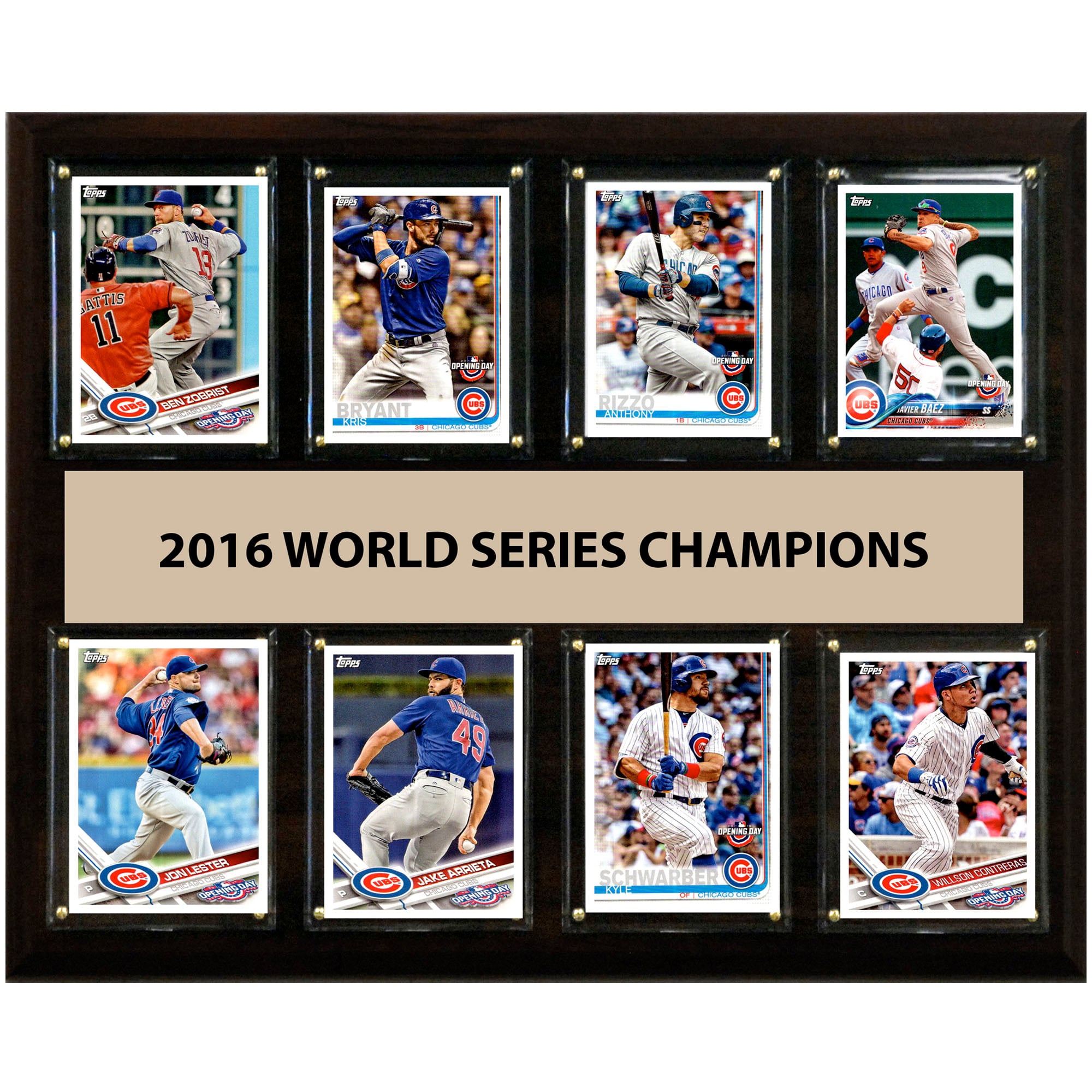 Chicago Cubs 2016 World Series Champions 12'' x 15'' Plaque