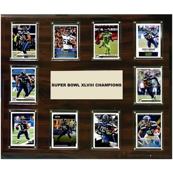 Seattle Seahawks Super Bowl XLVIII Champions 15'' x 18'' Plaque