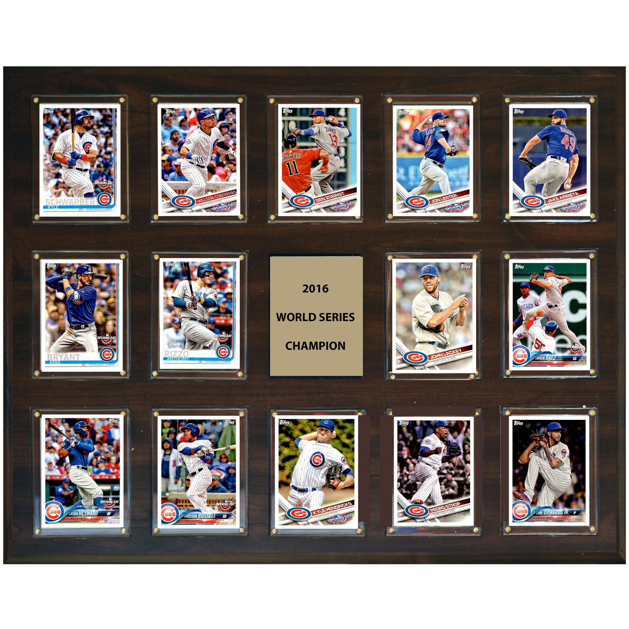 Chicago Cubs 2016 World Series Champions 16'' x 20'' Plaque