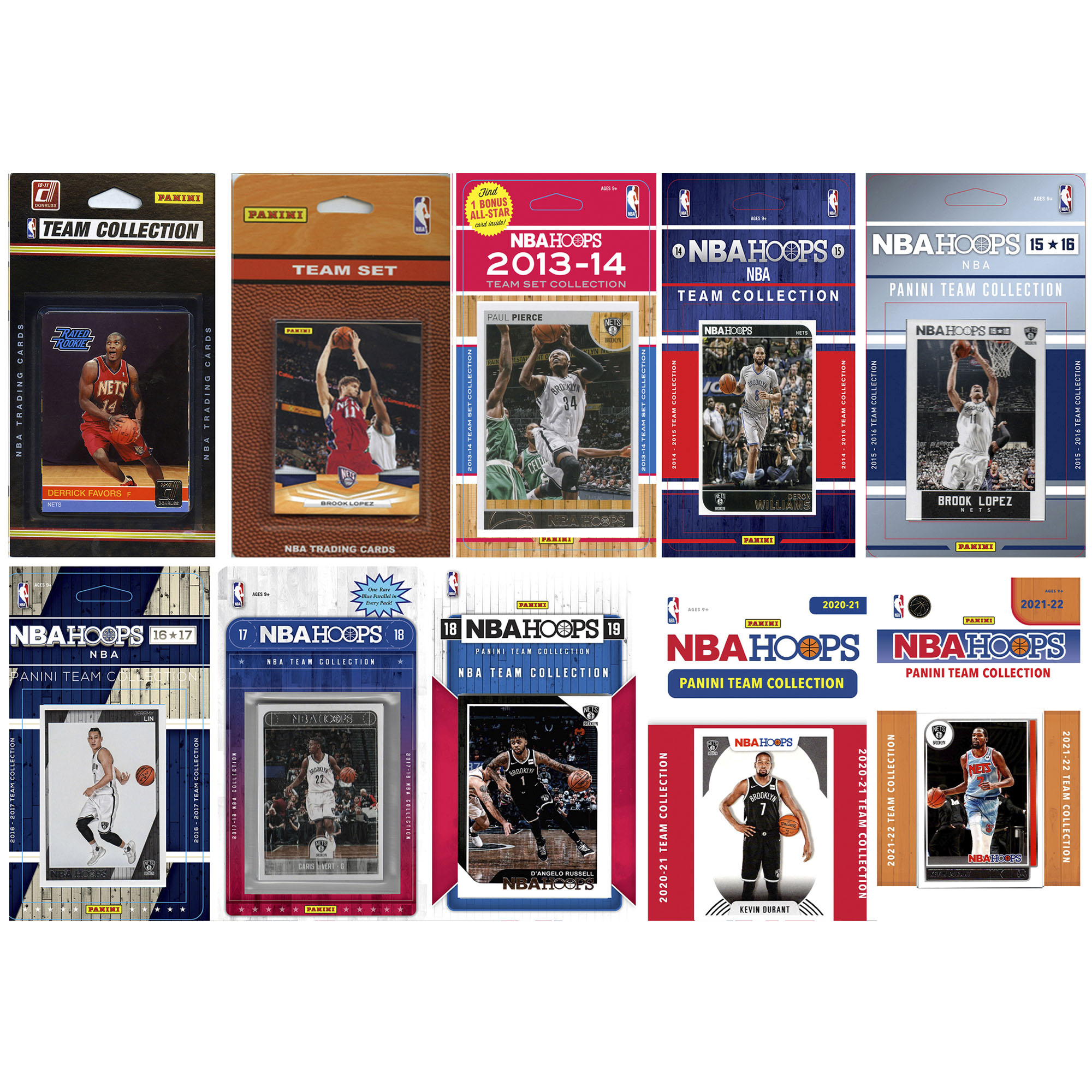 C&I Collectibles Brooklyn Nets Multi-Set Team Trading Cards