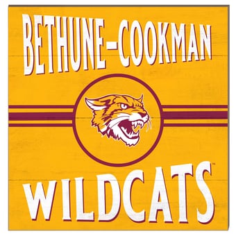 Bethune-Cookman Wildcats 10'' x 10'' Retro Team Sign