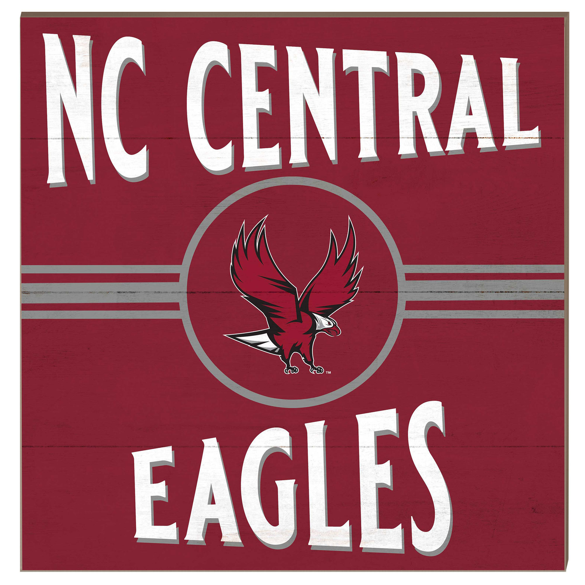 North Carolina Central Eagles 10'' x 10'' Retro Team Sign