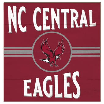 North Carolina Central Eagles 10'' x 10'' Retro Team Sign