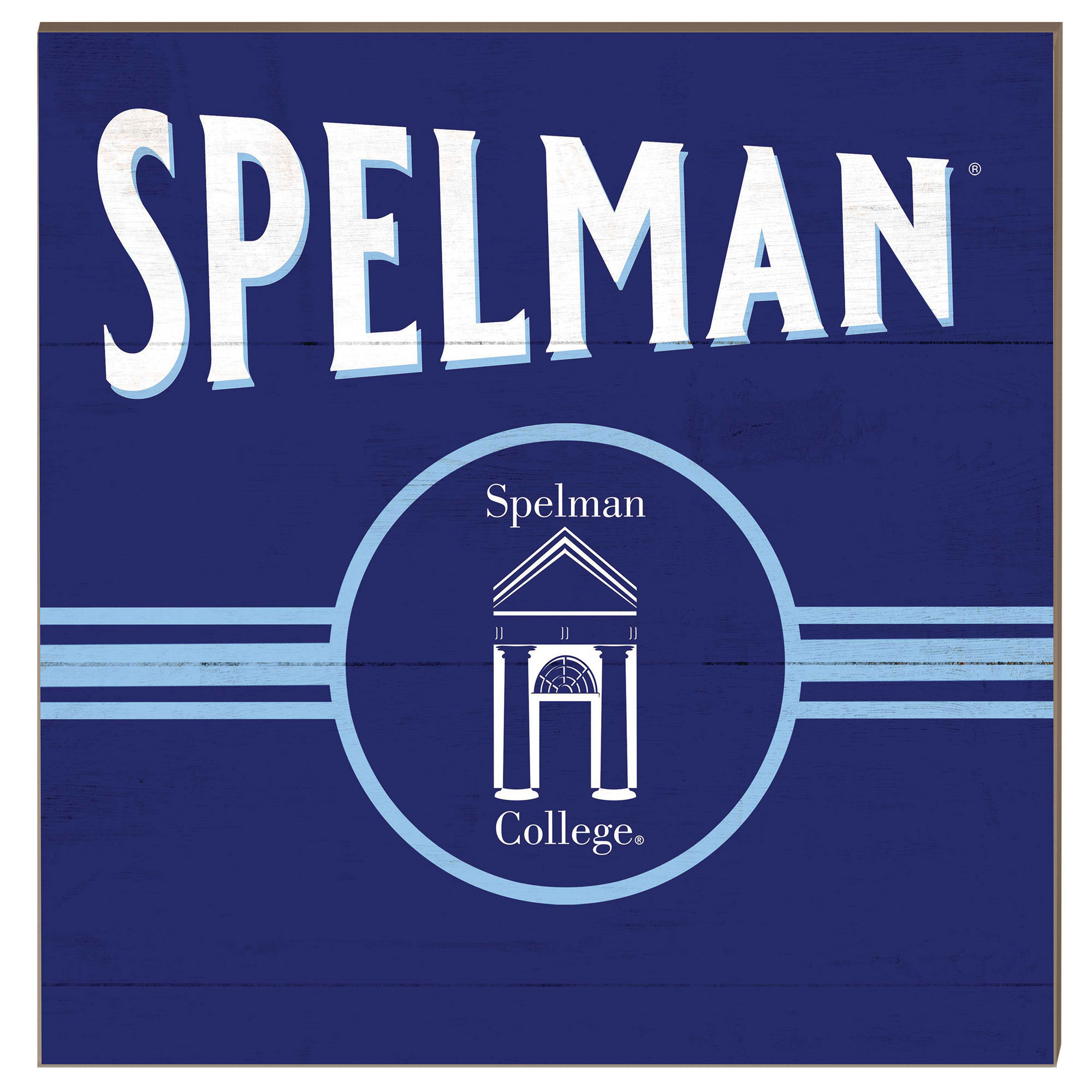 Spelman College Jaguars 10'' x 10'' Retro Team Sign
