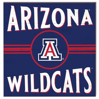Arizona Wildcats 10'' x 10'' Retro Team Sign