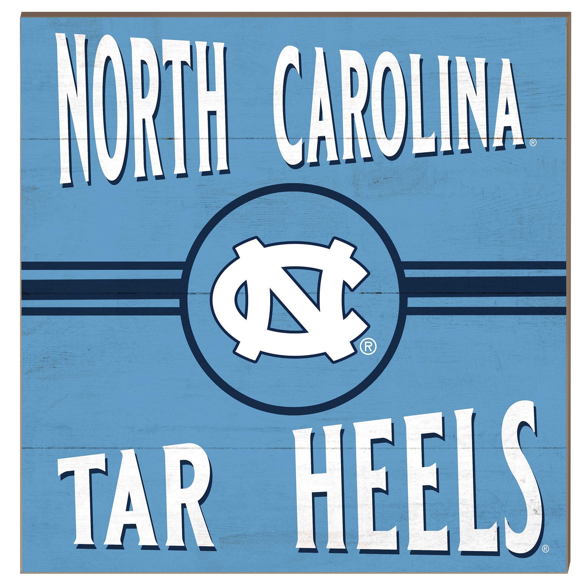 North Carolina Tar Heels 10'' x 10'' Retro Team Sign