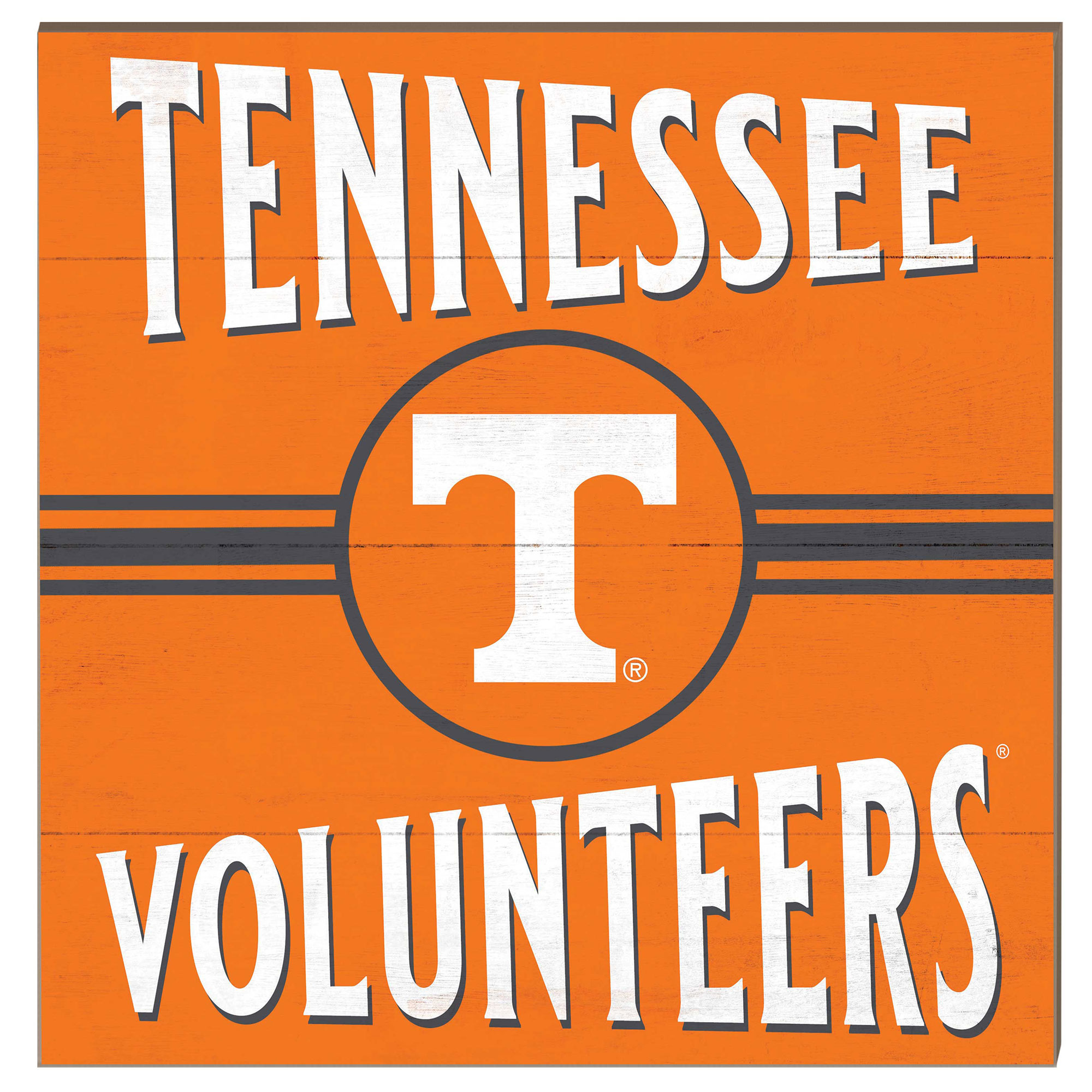 Tennessee Volunteers 10'' x 10'' Retro Team Sign