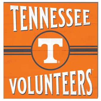 Tennessee Volunteers 10'' x 10'' Retro Team Sign