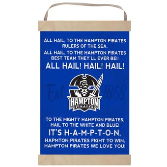 Hampton Pirates Fight Song Banner Sign