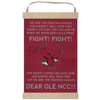 North Carolina Central Eagles Fight Song Banner Sign