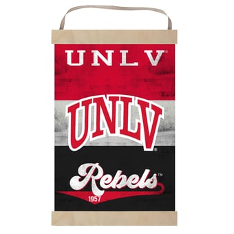 UNLV Rebels Retro Logo Banner Sign