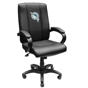 Black Florida Marlins Logo Office Chair 1000
