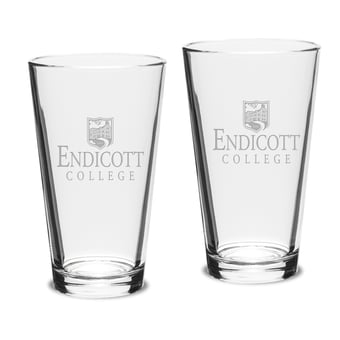 Endicott College 16oz. 2-Piece Classic Pub Glass Set