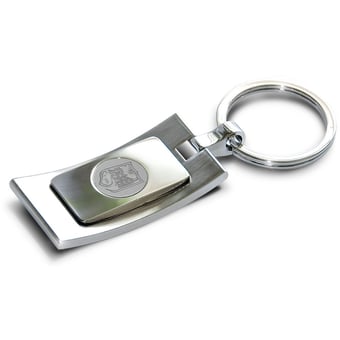 Silver Endicott College Key Ring