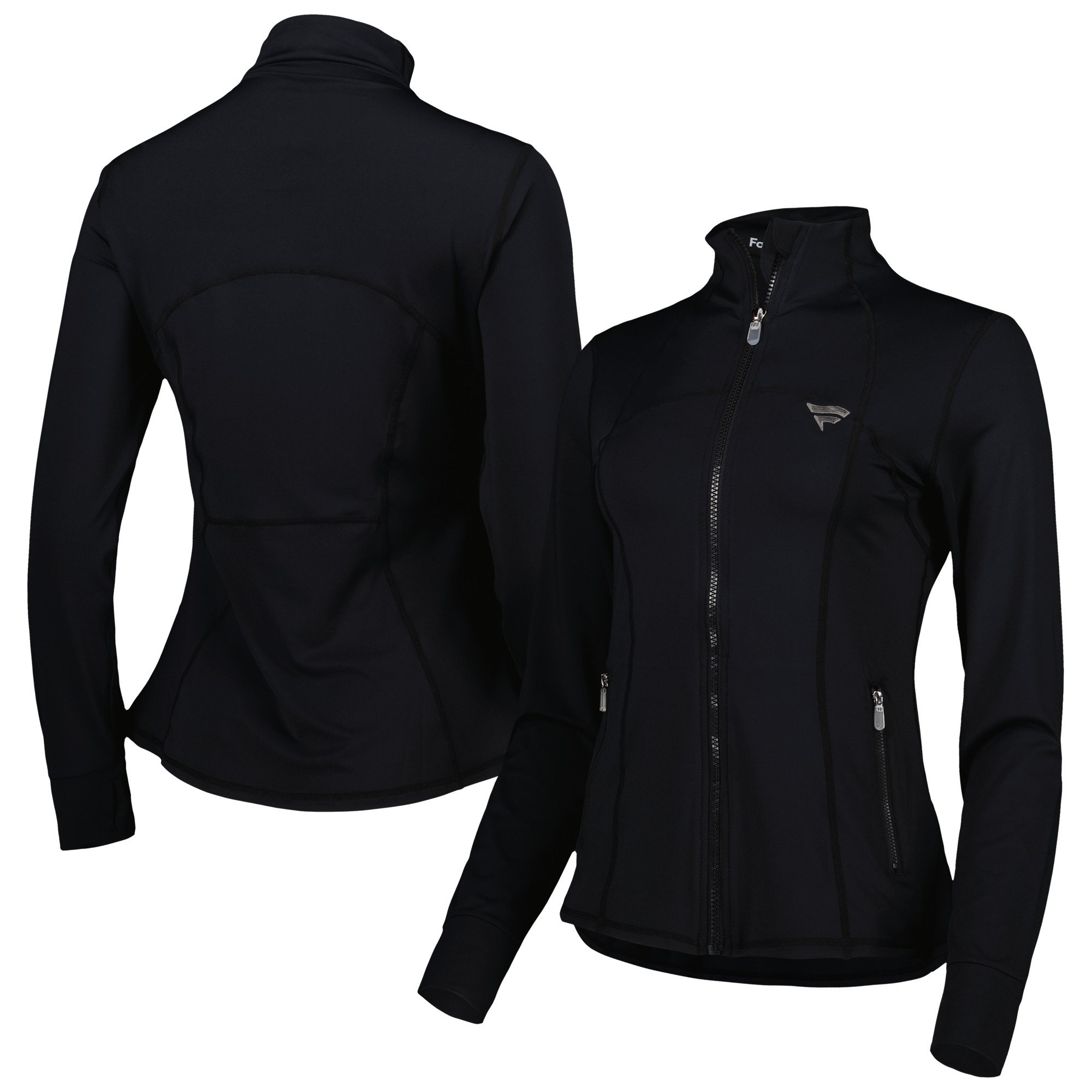 Giacca da donna con zip intera Fanatics Corporate Ecotec nera