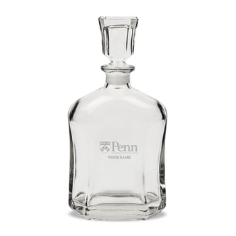Pennsylvania Quakers Personalized 23.75oz. Crystal Whiskey Decanter