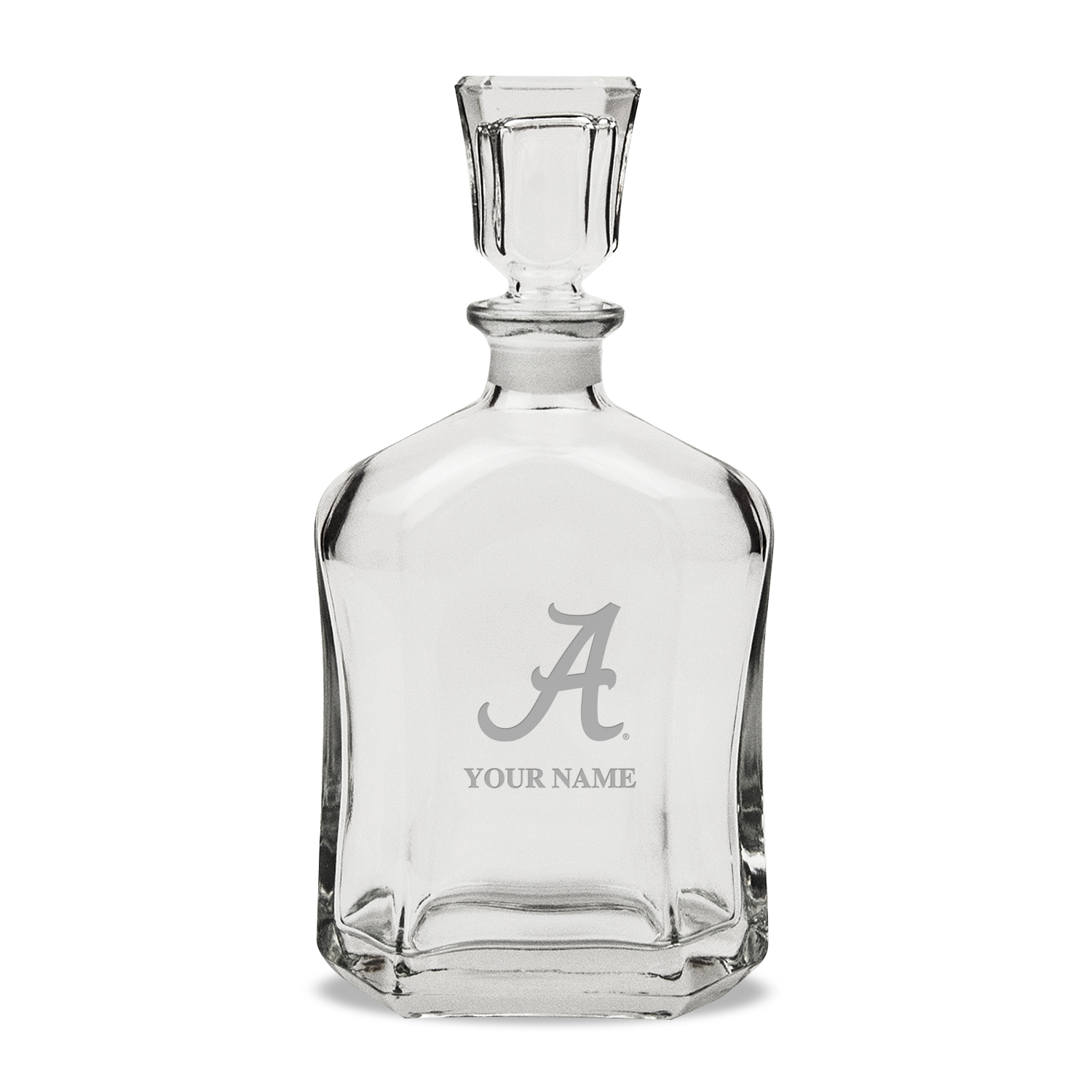 Alabama Crimson Tide Personalized 23.75oz. Crystal Whiskey Decanter