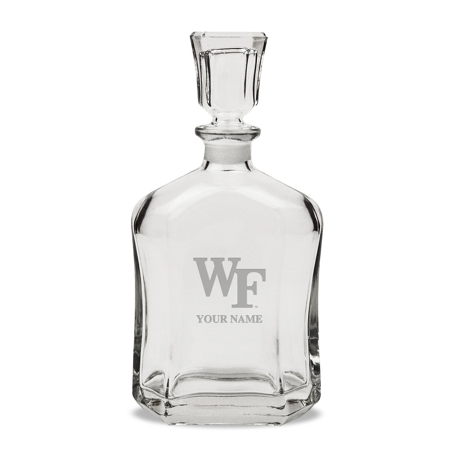 Wake Forest Demon Deacons Personalized 23.75oz. Crystal Whiskey Decanter