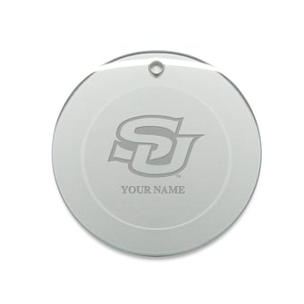Southern University Jaguars Personalized 3'' Round Glass Ornament