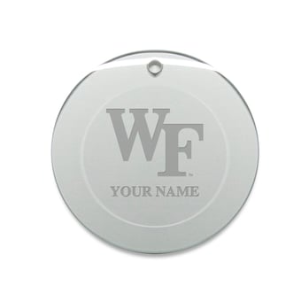 Wake Forest Demon Deacons Personalized 3'' Round Glass Ornament
