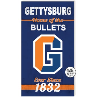 Blue Gettysburg Bullets 11'' x 20'' Home Of The Sign