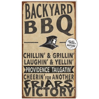 Brown Providence Friars 11'' x 20'' Indoor/Outdoor BBQ Sign