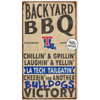 Brown Louisiana Tech Bulldogs 11'' x 20'' Indoor/Outdoor BBQ Sign