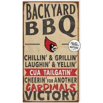 Brown Catholic University Cardinals 11'' x 20'' Indoor/Outdoor BBQ Sign