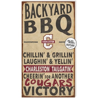 Brown Charleston Cougars 11'' x 20'' Indoor/Outdoor BBQ Sign
